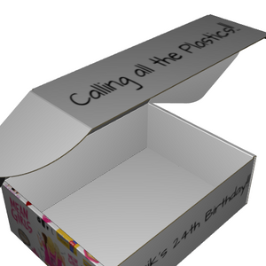 Ear Lock Mailer E-Flute White/White 2-Sided Standard Print