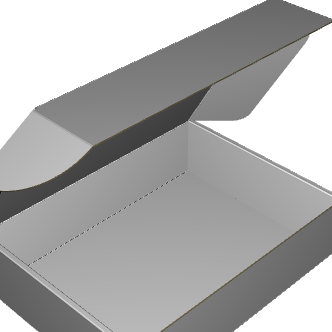 Ear Lock Mailer E-Flute White/White Outside Standard Print