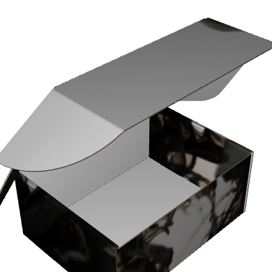 Ear Lock Mailer E-Flute White/White Outside Standard Print