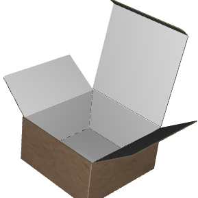 Tuck Top Carton B-Flute Kraft/Kraft Outside Standard Print