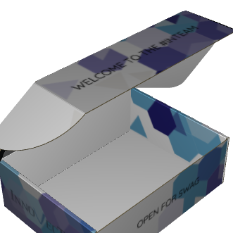 Ear Lock Mailer E-Flute White/White 2-Sided Standard Print
