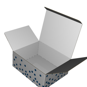 Tuck Top Carton E-Flute White/White Outside Standard Print