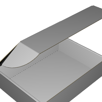 Ear Lock Mailer E-Flute White Outside Standard Print