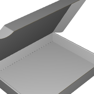 Ear Lock Mailer E-Flute White/White Outside Standard Print