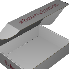 Ear Lock Mailer E-Flute White/White Outside Standard Print