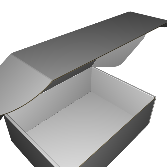 Ear Lock Mailer E-Flute White/White 2-Sided Standard Print