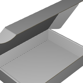 Ear Lock Mailer E-Flute White/White Outside Standard Print