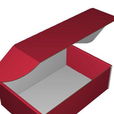 Ear Lock Mailer E-Flute White/White 2-Sided Standard Print