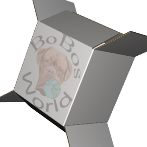 Regular Slotted Carton B-Flute White/White Outside Standard Print