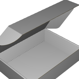 Ear Lock Mailer E-Flute Premium White/Premium White Outside Standard Print Gloss