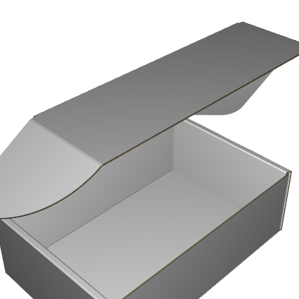 Ear Lock Mailer E-Flute White/White Outside Standard Print