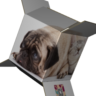Regular Slotted Carton B-Flute White/White Outside Standard Print