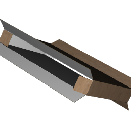 Full Overlapping Container B-Flute Kraft/Kraft Outside Standard Print