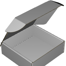 Ear Lock Mailer E-Flute White/White 2-Sided Standard Print