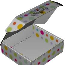Ear Lock Mailer E-Flute White/White Outside Standard Print