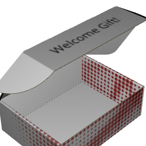Ear Lock Mailer E-Flute White/White Outside Standard Print