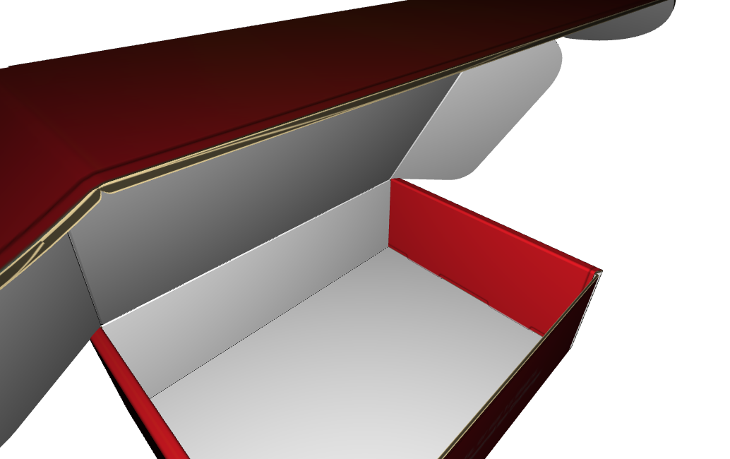 Ear Lock Mailer B-Flute White/White 2-Sided Standard Print