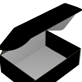 Ear Lock Mailer E-Flute Kraft/Kraft 2-Sided Standard Print