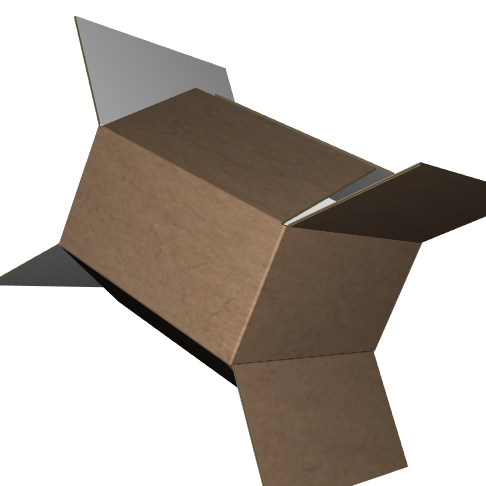 Regular Slotted Carton B-Flute Kraft Outside Standard Print