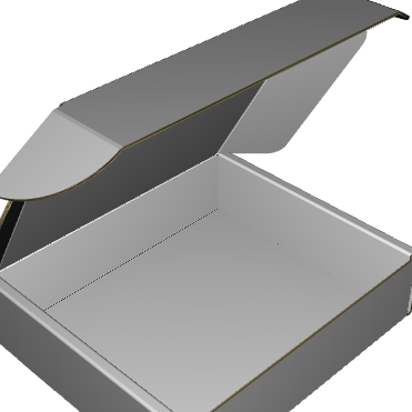 Ear Lock Mailer B-Flute Premium White/Premium White Outside Standard Print Gloss