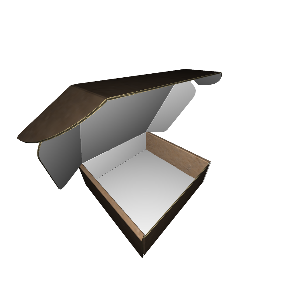 Ear Lock Mailer E-Flute Kraft/Kraft Outside Standard Print