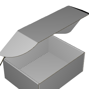 Ear Lock Mailer E-Flute White/White Outside Standard Print
