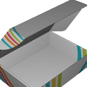 Ear Lock Mailer E-Flute White/White Outside Standard Print