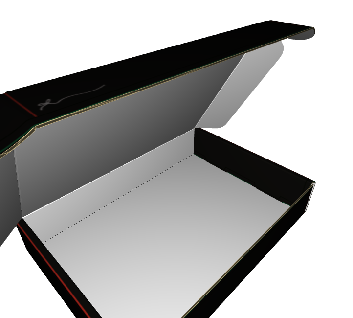 Ear Lock Mailer E-Flute White/White Outside Standard Print