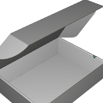 Ear Lock Mailer E-Flute White/White 2-Sided Standard Print