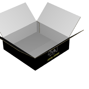 Regular Slotted Carton B-Flute White/White Outside Standard Print