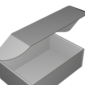 Ear Lock Mailer E-Flute White/White Outside Standard Print