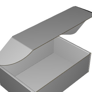 Ear Lock Mailer E-Flute White/White Outside Standard Print