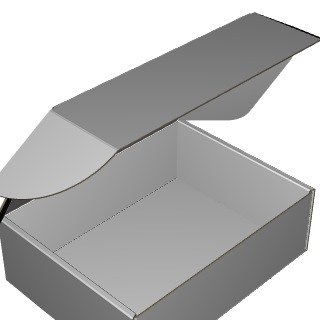 Ear Lock Mailer E-Flute Premium White/White 2-Sided Standard Print Gloss