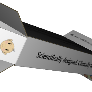 Full Overlapping Container B-Flute Premium White/Premium White Outside Standard Print Matte