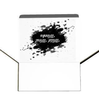 Tuck Top Carton B-Flute White/White Outside Standard Print