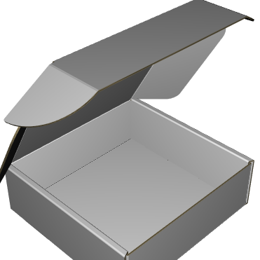 Ear Lock Mailer B-Flute White/White Outside Standard Print