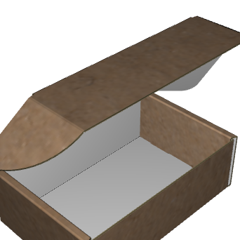 Ear Lock Mailer E-Flute Kraft/Kraft Outside Standard Print