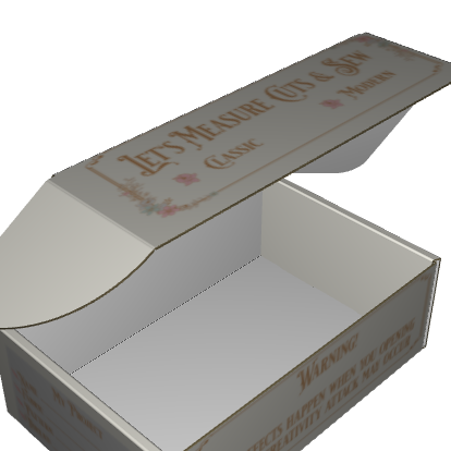 Ear Lock Mailer E-Flute White/White Outside Standard Print