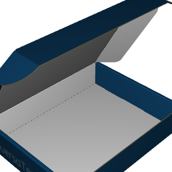 Ear Lock Mailer E-Flute White/White 2-Sided Standard Print