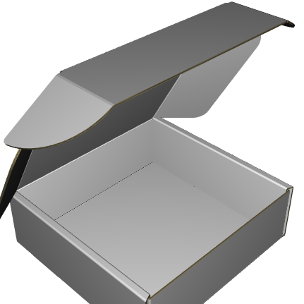 Ear Lock Mailer E-Flute White/White Outside Standard Print