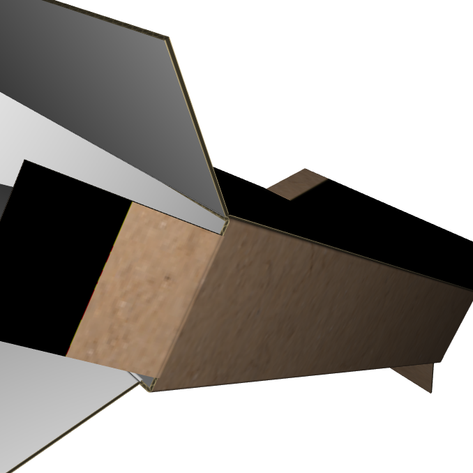 Full Overlapping Container E-Flute Kraft/Kraft Outside Standard Print