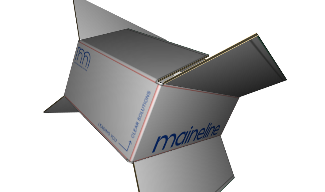 Regular Slotted Carton B-Flute White/White Outside Standard Print