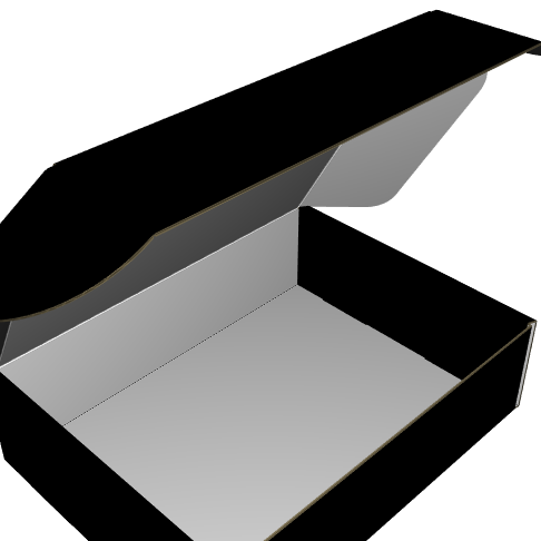 Ear Lock Mailer E-Flute White/White Outside Standard Print
