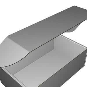 Ear Lock Mailer B-Flute White/White 2-Sided Standard Print