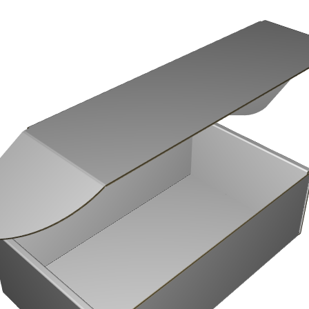 Ear Lock Mailer B-Flute White/White 2-Sided Standard Print