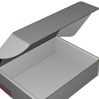 Ear Lock Mailer E-Flute White/White 2-Sided Standard Print