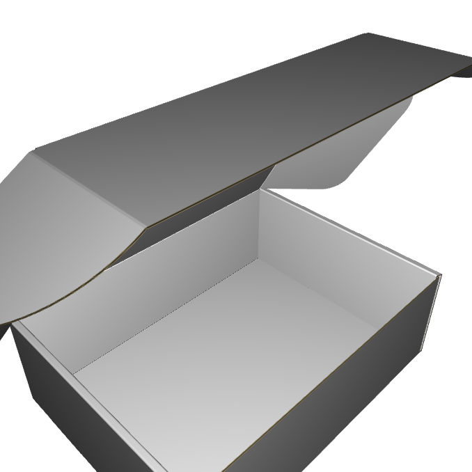 Ear Lock Mailer E-Flute White/White 2-Sided Standard Print
