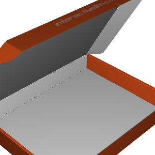 Ear Lock Mailer E-Flute White/White Outside Standard Print