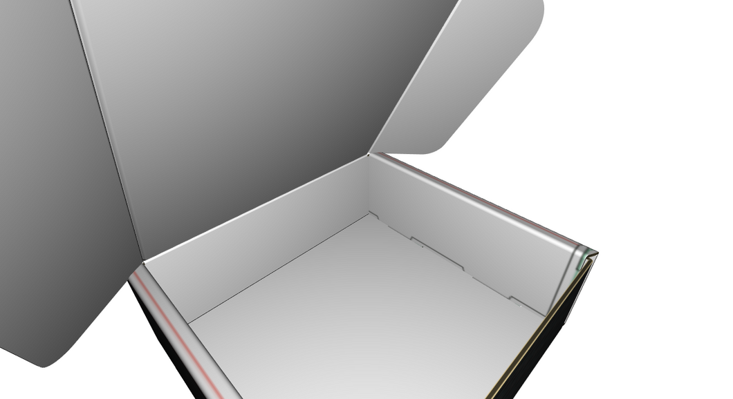 Ear Lock Mailer B-Flute White 2-Sided Standard Print