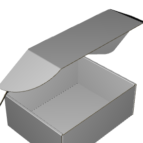 Ear Lock Mailer E-Flute White/White Inside Standard Print